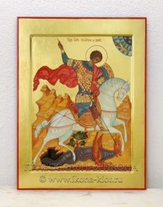 Икона «Георгий Победоносец (чудо о змие)» Волоколамск